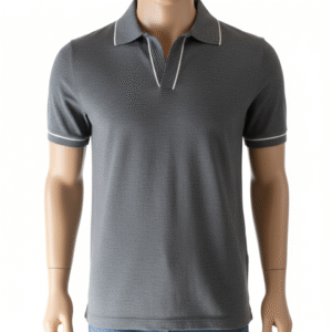 CHOMBA COTTON MANGA CORTA AZUL MARINO